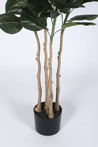 Image of ARICK DECOR 6Ft Artificial Fiddle Leaf Fig Tree with Pot for Faux Tree with Large Realistic Trunks and Big Leaves, Fake Floor Potted Artificial Plants (Multicolor-42) (6Ft-Multicolor-42)