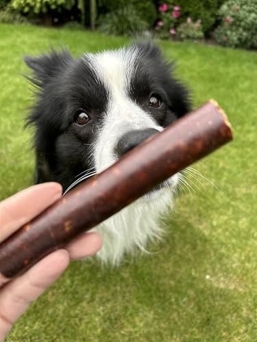 Lucze, Welpensnacks für Hunde, Hypoallergenic Leckerlis 30 Stück x 12cm, Natürliche Kaurollen, Trockenfleisch in Kollagenhülle, Eigenherstellung