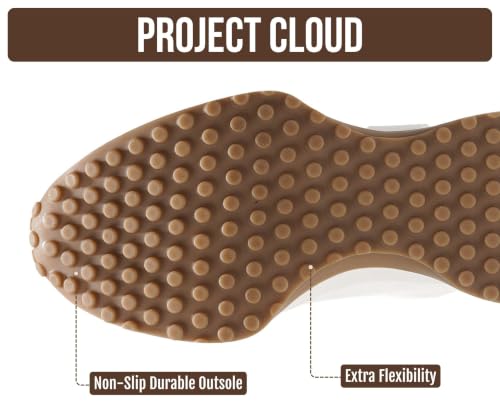 Image of Project Cloud Trendy Fashion Sneakers for Women 2026 - Memory Foam and Non-Slip Comfortable Casual Ladies Shoes for Womens Fashion Sneakers - Lightweight Lace-up Shoes (Lecco)