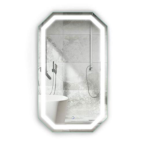 70% Off Discount Krugg Octagon LED Bathrom Mirror 24 Inch X 42 Inch  Vertical or Horizontal Install