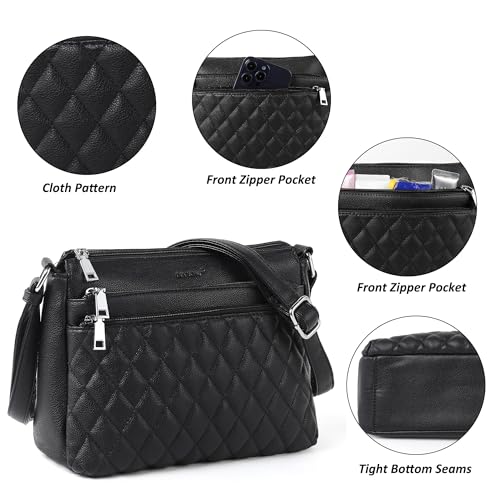 Purses for Women Crossbody Bags for Women Medium Crossbody Purses Shoulder Bags with Multi Zipper Pocket4