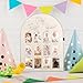 Yuuchoringee One Year Birthday Wooden Photo Board,My First Year Milestones Photo Board,12 Monthly Picture Frame Baby First year Wood Acrylic Sign 1st Birthday Decorations Baby Keepsake Gifts