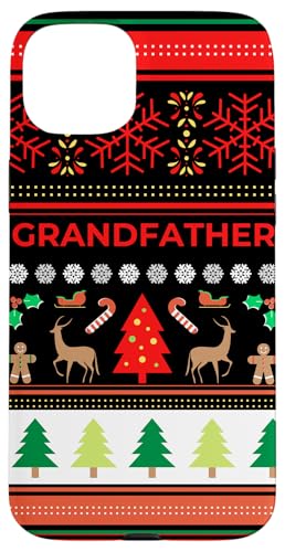 Grandfather Ugly Christmas Z[^[ ʔ Xmas Z[^[ Y X}zP[X iPhone 15 Plus p