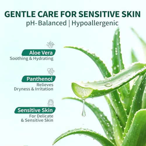 Wash, Men's and Women's pH Balanced Intimate Cleanser, Feminine Cleanser, Dual Probiotics+Aloe Formula, Suitable for Sensitive Skin, Odor Control and Moisturizing, 6.76 oz (One Pack) - Image 3