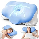 Ecliptron Almohada viscoelastica, Boca Arriba y Boca Abajo (Azul)