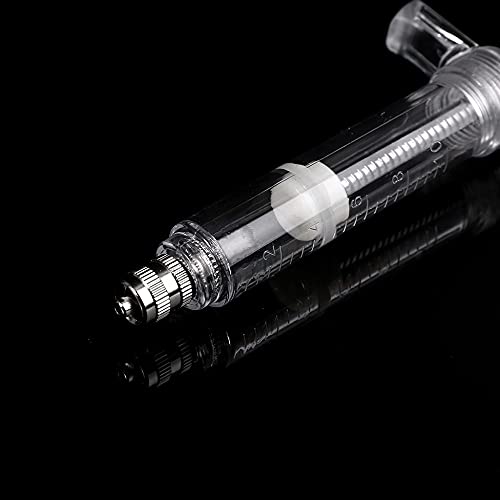 Clear Plastic Veterinary Syringe, Reusable Multi-Purpose Animal Poultry Measuring Watering Refilling Filtration Feeding Syringe, Pack of 1, 30ml