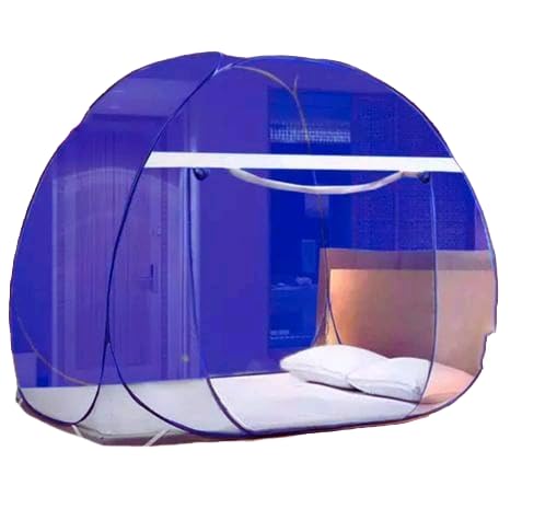 Zydo Polyester Mosquito Net King Size Double Bed with Saviours Foldable Strong Washable and Durable Machhardani (U_A_E_852459_Navyblue) (B0CTFJXYZC) Amazon Price History, Amazon Price Tracker