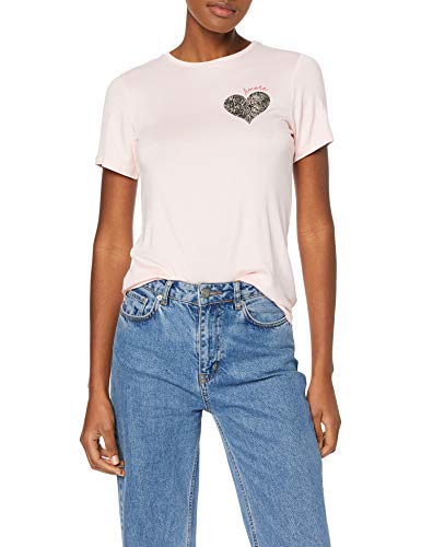 Dorothy Perkins Amore Leopard Heart Motif T-Shirt
