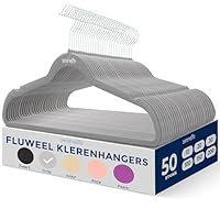 SereneLife Kleerhangers – Antislip Fluwelen Hangers- Ruimtebesparende Kostuum Kledinghangers Set -200 Stuks- 360° Draaihaak van Metaal-Kan tot 4,5 kg dragen voor Jassen en andere Kleding -Zwart