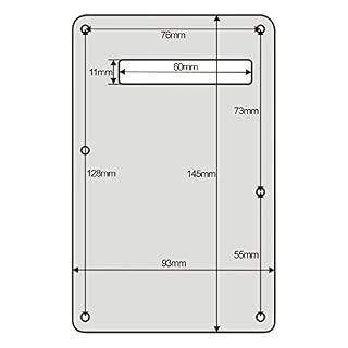 FLEOR Plaque arrière de pickguard style SSS pour gaucher avec caches de micro 52 mm 2T1 V et embouts pour guitare Fender… - Les Beatles, Paul McCartney, John Lennon, RIngo Starr, George Harrison FLEOR Plaque arrière de pickguard style SSS pour gaucher avec caches de micro 52 mm 2T1 V et embouts pour guitare Fender… – Image 7