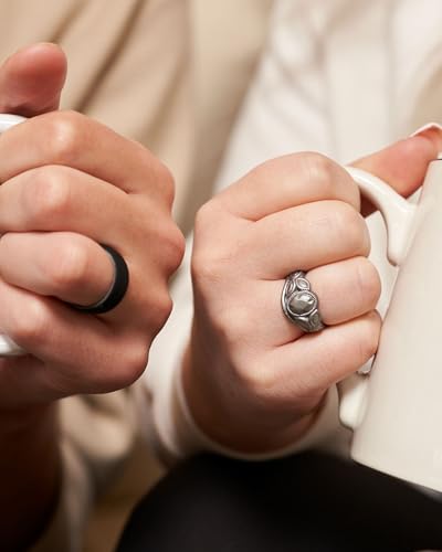 Rinfit Silicone Rings for Women - Womens Wedding Rings - Silicone Wedding Bands - Oval Rubber Ring - Patented Design4