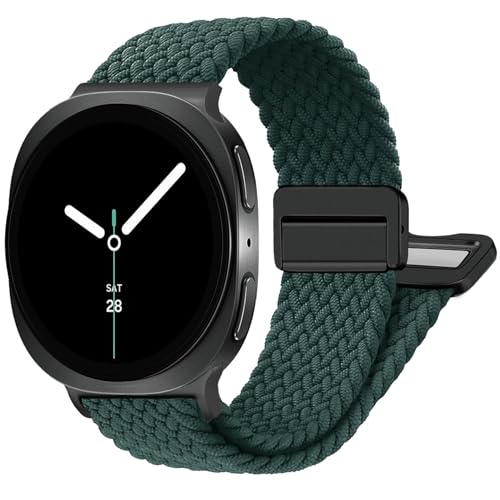 Image of BXUXOHS Magnetic Nylon Bands for Samsung Galaxy Watch 8 Band /Galaxy Watch 8 Classic,Braided Elastic Fabric No Gap Sport Strap for Galaxy Watch 8 /8 Classic 40mm 44mm 46mm men /women