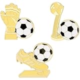 ピンバッジ サッカー ブローチ 合金 おしゃれ スポーツ 記念品 服 帽子 バックパック アクセサリー 3個セット