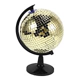 Facile à utiliser : il suffit de la poser sur votre bureau ou une étagère pour instantanément votre environnement grâce à son charme étincelant, sa boule à paillettes disco et sa décoration ambiance disco