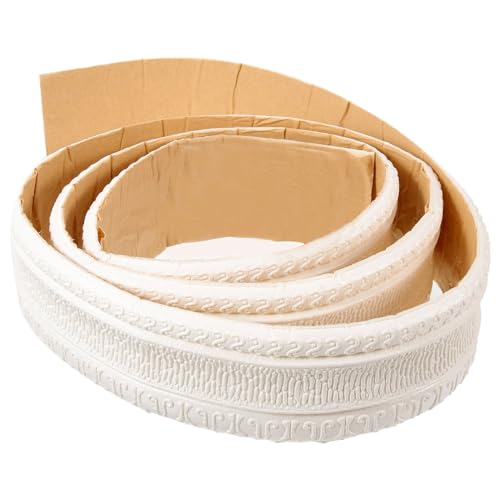 Artibetter Cinta De Calafateo Bordes 3d Zocalos Autoadhesivos Decoración Tv Fácil De Quitar