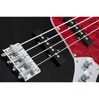 Rocktile Pro JB-30BK 70’s Deluxe Basse électrique (Noir) - Les Beatles, Paul McCartney, John Lennon, RIngo Starr, George Harrison Rocktile Pro JB-30BK 70's Deluxe Basse électrique (Noir) – Image 6