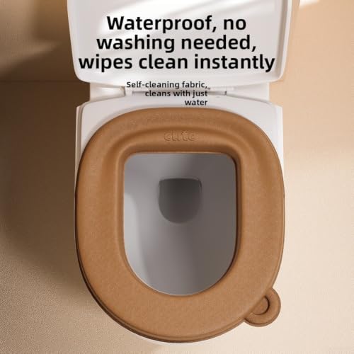 Funda de asiento de inodoro impermeable de EVA para baño estándar en pack de 3 unidades 8