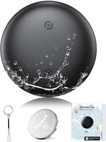 Airtag Android, Localizador GPS, Impermeable Smart Tag, Rastreador para Maletas de Viaje, Tag Android Localizador de Objetos Compatible con Google Encontrar mi Dispositivo App