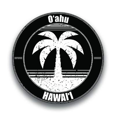 Hilton Head Vinyl Decals 2-Pack - 3 Inch Round Waterproof Stickers For Cars & Gear