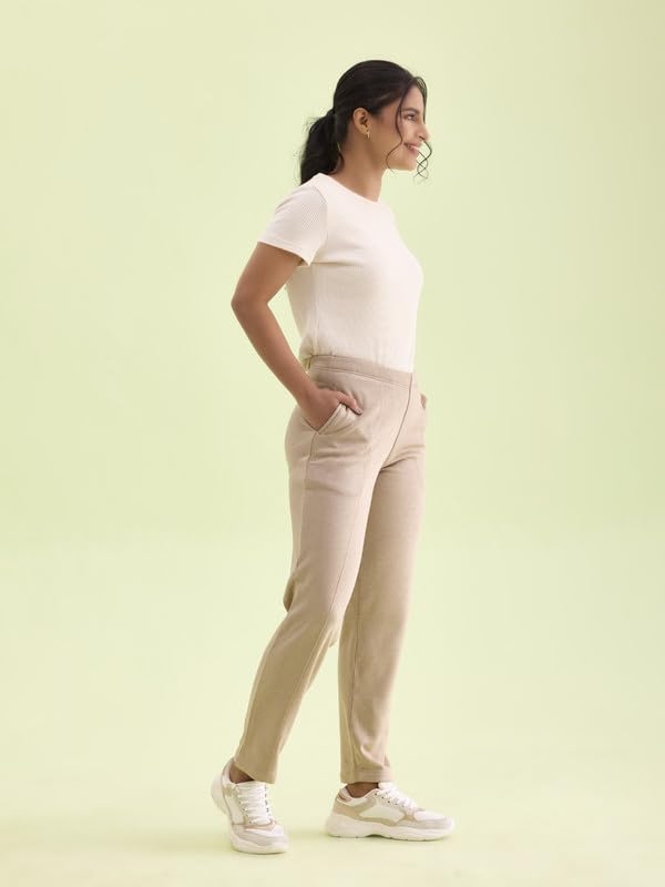 Image of GO COLORS Solid Ultra Warm Kurti Pant for Women | Mid Rise, Warm tech
