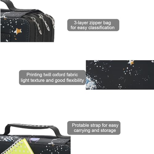 Image of Lbxgap 102 Slots Marker Pen Organizer Case w /Handle | Portable Multilayer Holder for Watercolor Pencils & Gel Pen Markers for Artists, Sketching, Drawing