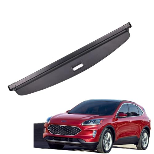 Auto Einziehbarer Frachtabdeckungen für Ford Escape Kuga 2020 2021, Hinterer Kofferraum Aufbewahrung Paketregal, Auto Anti-Peeping Laderaumabdeckung,B Black Auto Einziehbarer Frachtabdeckungen für Ford Escape Kuga 2020 2021, Hinterer Kofferraum Aufbewahrung Paketregal, Auto Anti-Peeping Laderaumabdeckung,B Black