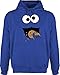 Shirtracer Karneval & Fasching Kostüm Outfit - Keks-Monster - L - Royalblau - Pulli Herren lustig - JH001 - Herren Hoodie und Kapuzenpullover für Männer