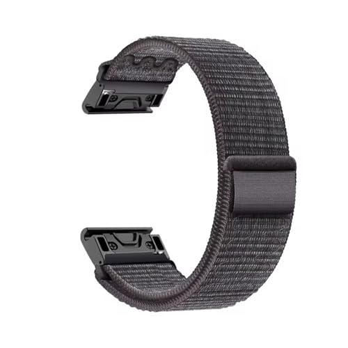 [PLYYQZM] �N�C�b�N�t�B�b�g 20 22 26mm �i�C�������[�v�o���h .�ɍ��� Gar min Fenix 8 7X 7 7S 6X 6 Pro 6S 5 5X �E�H�b�`�����\�u���X���b�g�p�ɓK�p(Black with Blue,22mm)