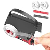 Kunststofffolienschneider – Klebebandabroller, austauschbare Klingen, Scrapbook-Sets, Paketversiegeler | Weihnachtsverpackungs-Gadget – für Schüler, Lehrer, Aufkleber, Rollenpapierschneider mit Griff