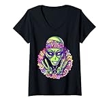 Photo Gallery donna trippy alien hippie - fascia per capelli maglietta con collo a v Photo Gallery donna trippy alien hippie - fascia per capelli maglietta con collo a v