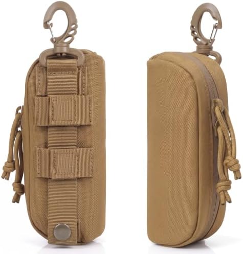 Peminkoo Tactical MOLLE Glasses Case Shockproof Sunglasses Pouch with Clip