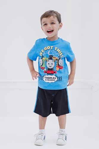 Thomas & Friends Thomas the Train Percy Toddler Boys T-Shirt and Basketball Shorts Mesh Outfit Set 4T