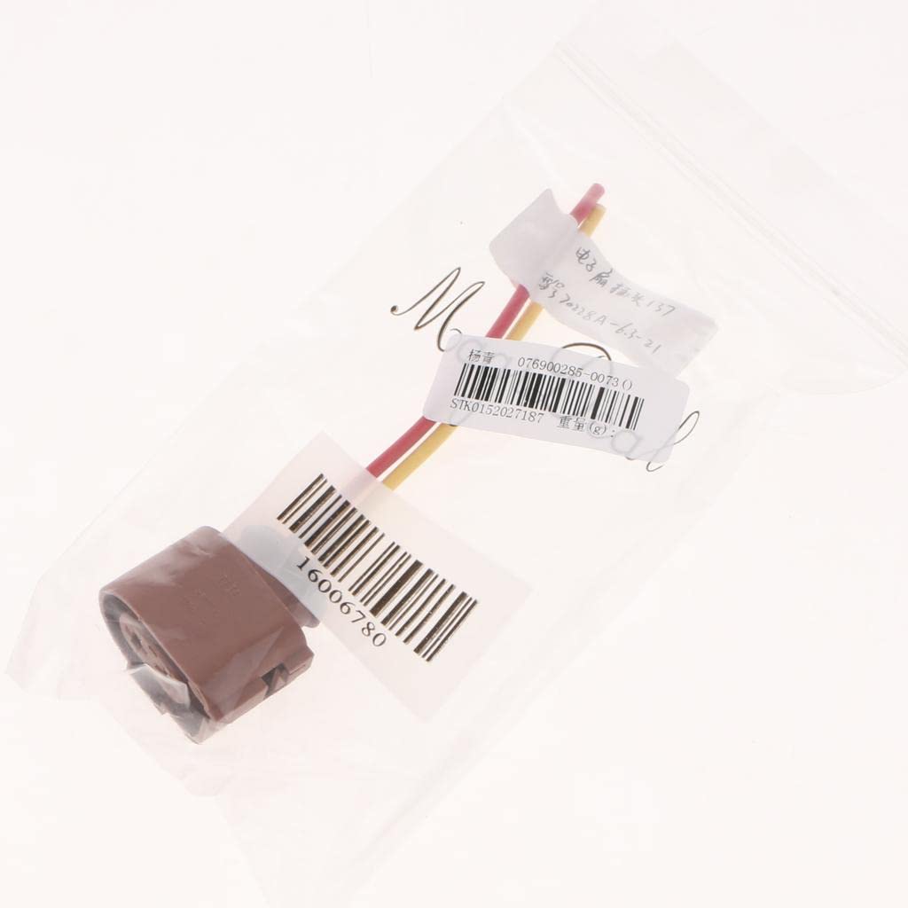 Aswadh 2 Pin Car Auto Cooling Fan Plug Engine Connector Car Waterproof