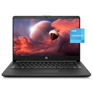 HP Premium 14-inch HD Thin and Light Laptop, Intel Dual-Core Processor, 8GB RAM, 64GB Storage, Long Battery Life, Webcam, Bluetooth, HDMI, Wi-Fi, Jet Black, Windows 11 + 1 Year Microsoft 365 (Renewed)