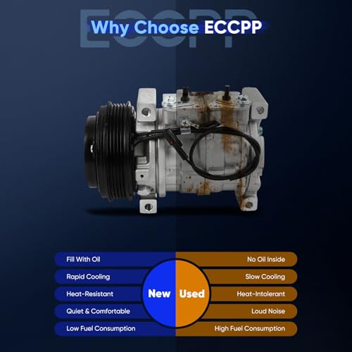 Image of ECCPP A /C Compressor with Clutch Fit for Suzuki Aerio 2.3L 2004-2007 | Fast Cooling 2002-2003 Fit for Suzuki Aerio 2.0L AC Compressor