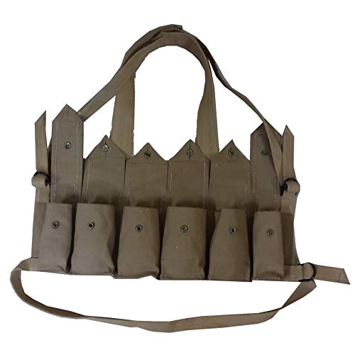 Warrepplica Rhodesian Fereday & Sons Chest Rig With Grenade Pocket Fal/G3/M14 Bush War/20Rd .308/7.62X51Mm 6 Magazine Pouch Tactical Chest Rig With Grenade Pocket #TOP2