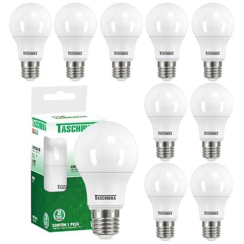 Kit 10 Lâmpada Led 15w Luz Morna Neutra 4000k Taschibra