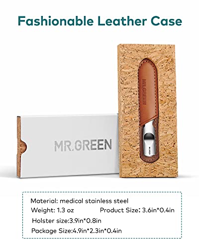 Nail File,Mini Professional Double Sided Stainless Steel Nail File With Non-Slip Handle And Leather Case,Nail Buffering Files Washable,Metal Nail File For Men And Women #TOP5