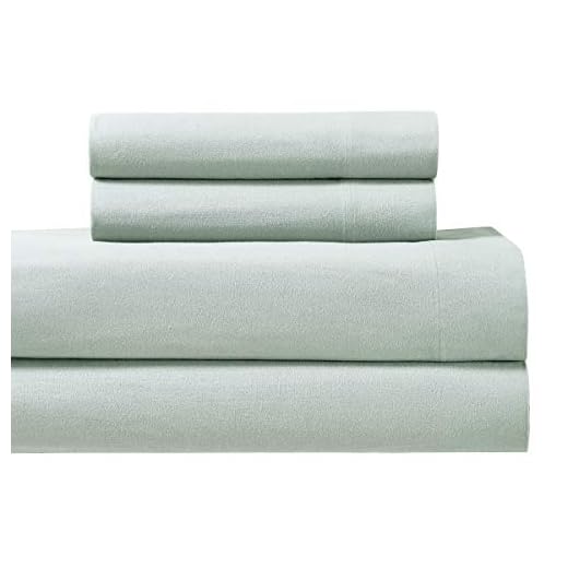 Royal Tradition Heavyweight Flannel, 100 Percent Cotton Twin Extra Long XL 3PC Bed Sheets Set, Sea, 170 GSM