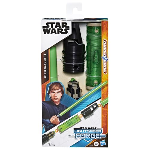 Star Wars Lightsaber Forge Núcleo Kyber Luke Skywalker - Sabre Extensível e Portátil