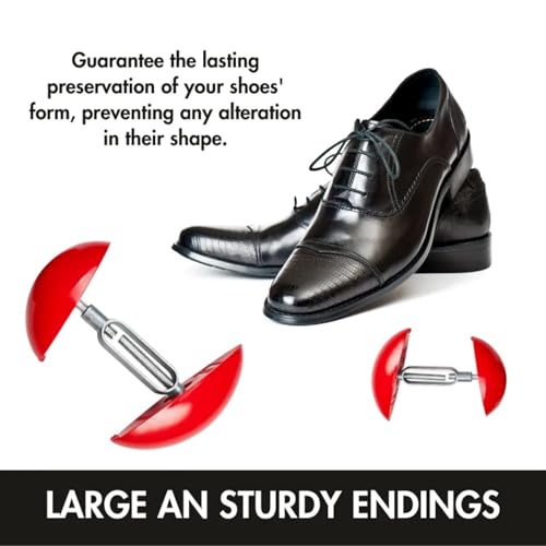 Herzberg, HG03763, Mini-Schuhdehner in Rot, Mini-Schuhdehner, perfekte Passform, lindert Unbehagen, einfach zu bedienen, kompakt und leicht, langlebige Konstruktion