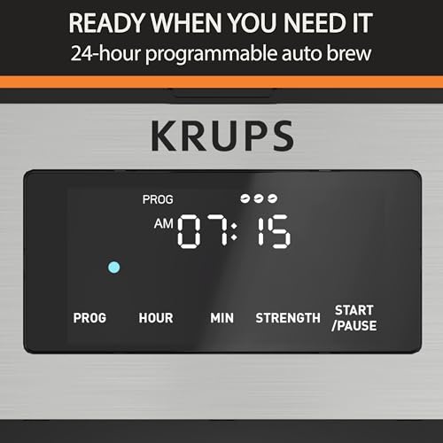 image for Krups Simply Brew Stainless Steel and Thermal Carafe Drip Coffee Maker