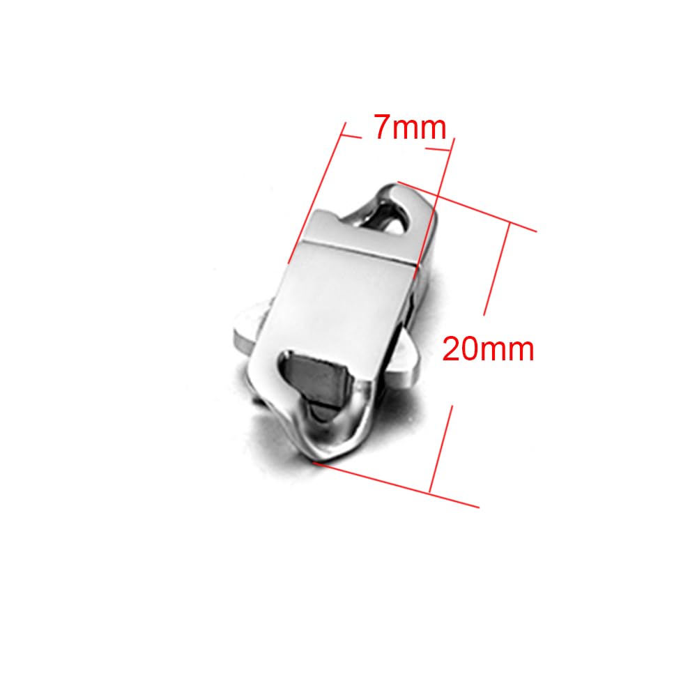 25pcs Stainless Steel Wristband Clasps - 14mm Oval Button Snaps For DIY Jewelry Making