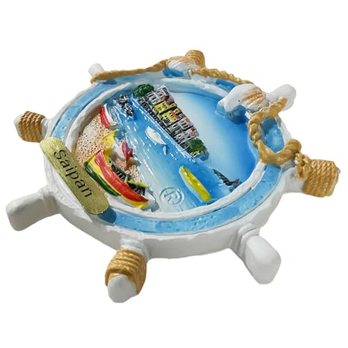 Imán Decorativo 3D Saipan EE. UU. Souvenir miniatura 5