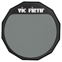 Compact single sided 6" diameter practice pad ideal for improving drum skills at home or on the move Soft rubber drumming surface gives a realistic response and quiet practice The pad has a non-slip rubber base Made from dense wood to give an authent...