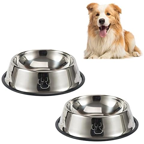 Fressnapf Hunde,Edelstahl Hundenapf,2 Stück Futternapf Cover