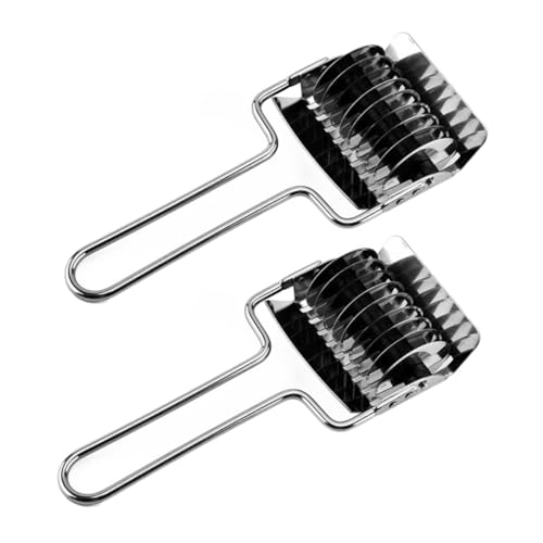 DONFAMDS 2個 多機能面条制作器 キッチン用スムーズグリップハンドル付き 省力滑り止め設計 ネギ 小葱 玉ねぎカッター 家用野菜スライサー