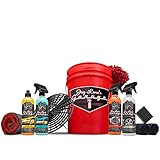 Jay Leno's Garage Ceramic Car Coating Kit – Car Wash Bundle with Ceramic Coating Spray, Car Ceramic Coating Products, Wheel and Tire Cleaner, Microfiber Towels, Applicators & Wash Mitt Detailing Kit