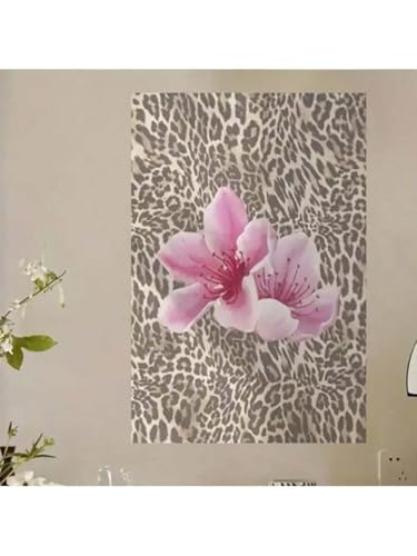 Impression sur toile léopard avec châssis en bois décoration murale