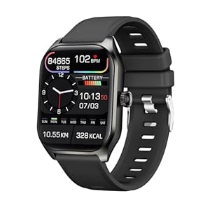 Smart Watch (Answer/Make Calls), 2024 Newest 2.01“Inch Fitness Tracker, Heart Rate/Sleep Monitor/Pedometer/Calories, Multiple Sports Modes, Waterproof Women’s Men’s Fitness Watch for Android iPhone